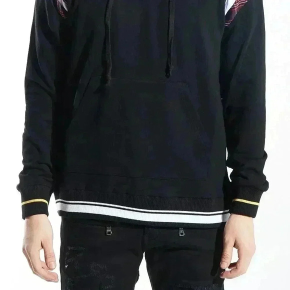 EMBELLISH HOCKNEY HOODIE (BLACK) - Picture 6 of 8